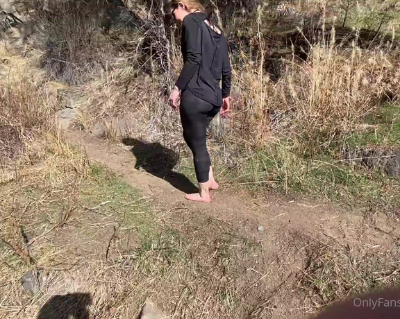 Nina aka Fityoginina OnlyFans - Dipping my toes into the cold river waters of adventure on my lil outdoorsy vacay Would you be a