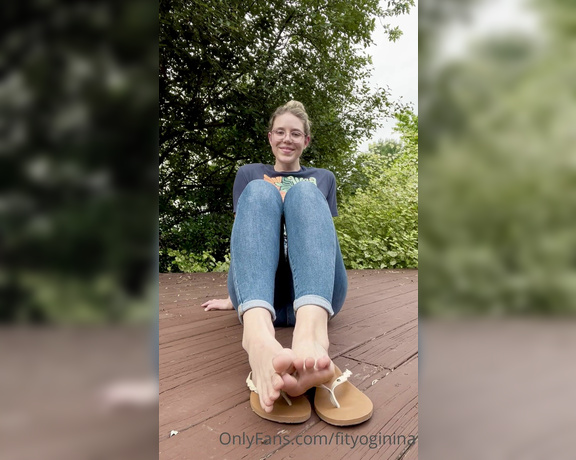 Nina aka Fityoginina OnlyFans - Flip flop dangling and tease