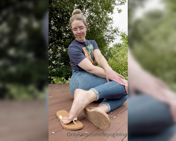 Nina aka Fityoginina OnlyFans - Flip flop dangling and tease