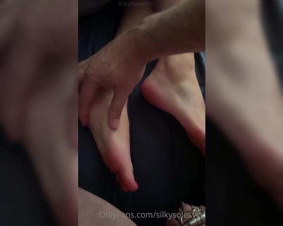 SilkySolesYYC aka Silkysolesyyc OnlyFans - Just a little peek at a bedtime ritual Cuckold yyc performs He massages my feet with lotion every