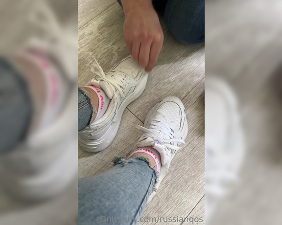 RussianQoS aka Russianqos OnlyFans - I like my white shoes sparkling clean 2