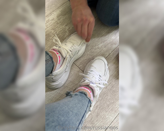 RussianQoS aka Russianqos OnlyFans - I like my white shoes sparkling clean 2