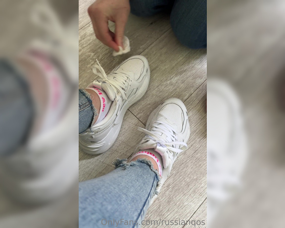 RussianQoS aka Russianqos OnlyFans - I like my white shoes sparkling clean 2