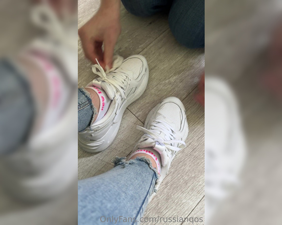 RussianQoS aka Russianqos OnlyFans - I like my white shoes sparkling clean 2