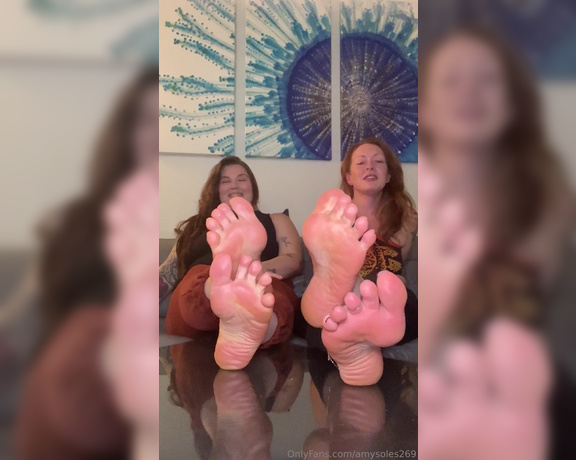 Amysoles269 aka Amysoles269 OnlyFans - We wanna make you cum all over our feet! Could you handle us both