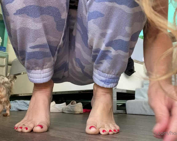 Honey Crest aka Honeysperfectfeet OnlyFans - Pretty dirty feet in action!