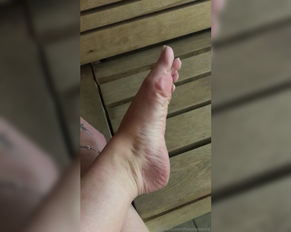 Footsiegalore aka Footsiegalore OnlyFans - Sauna time with wrinkly toes from Being in the hot tub too long