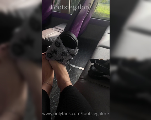 Footsiegalore aka Footsiegalore OnlyFans - Toes Tuesday! On the bus again getting a little too comfortable