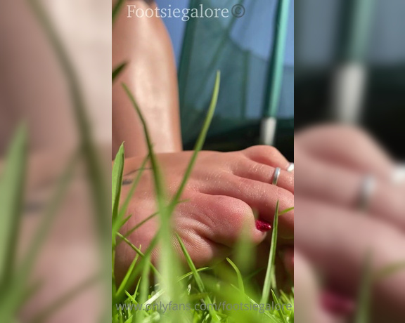 Footsiegalore aka Footsiegalore OnlyFans - Imagine being a tiny little ant seeing me from this angle, would you be able to resist crawling all