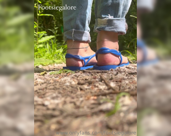 Footsiegalore aka Footsiegalore OnlyFans - Walk with me in the woods! If I shrunk you down this would be your view