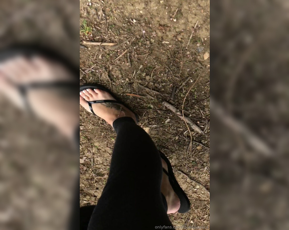 Footsiegalore aka Footsiegalore OnlyFans - I went for a walk to clear my head, I love how peaceful it is to be in such beautiful surroundings