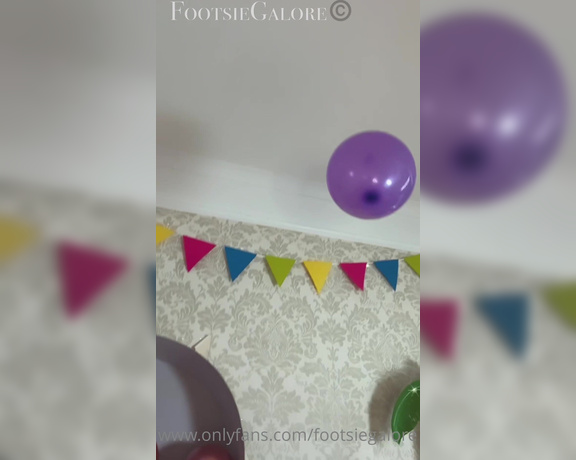 Footsiegalore aka Footsiegalore OnlyFans - Birthday beach theme fun! Fancy a game of keep up the balloon, only feet allowed!