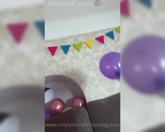 Footsiegalore aka Footsiegalore OnlyFans - Birthday beach theme fun! Fancy a game of keep up the balloon, only feet allowed!