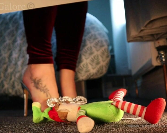 Footsiegalore aka Footsiegalore OnlyFans - Day 12  Reveal! I caught that naughty fucking elf!! I’m so angry, he needs teaching to be a good