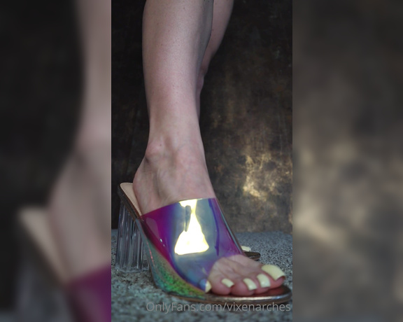 Vixen Arches aka Vixenarches OnlyFans - Modeling 4 different sandals