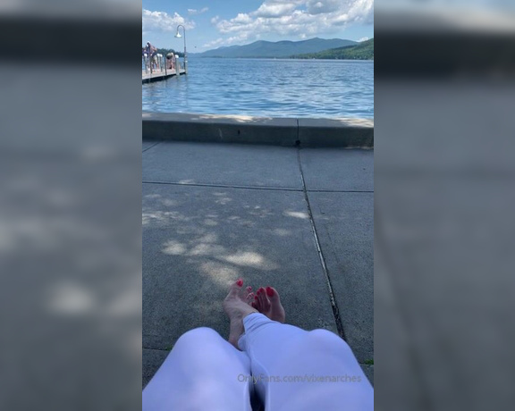 Vixen Arches aka Vixenarches OnlyFans - Relax with me and my toes by the lake (From my trip to Lake George a week ago)