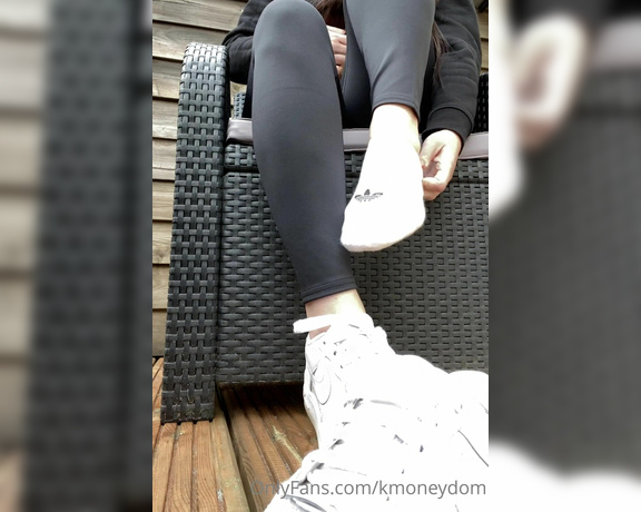 Lady Kira aka Kmoneydom OnlyFans - VIDEO sweaty shoes and socks after sport