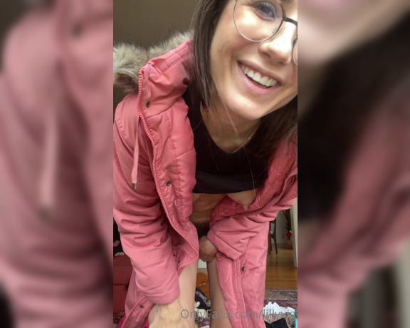 Lilly aka Lillyvig OnlyFans - Baby is cold outside but I have a warm hole for your cock