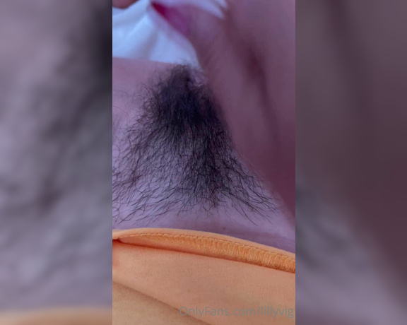 Lilly aka Lillyvig OnlyFans - Want to pet my hairy pussy