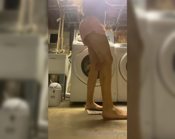 Lilly aka Lillyvig OnlyFans - Doing laundry tonight and I’ve been watching you watch me all day