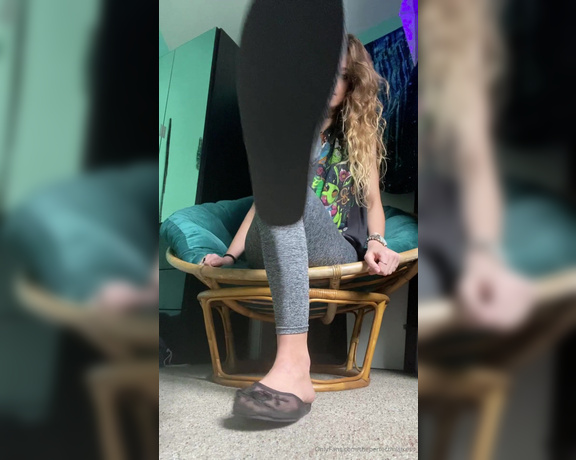 ThePerfectMistress aka Theperfectmistress OnlyFans - Short chinese slipper shoe dangle video!!! I force you to smell my sweaty feet after my slipper fall