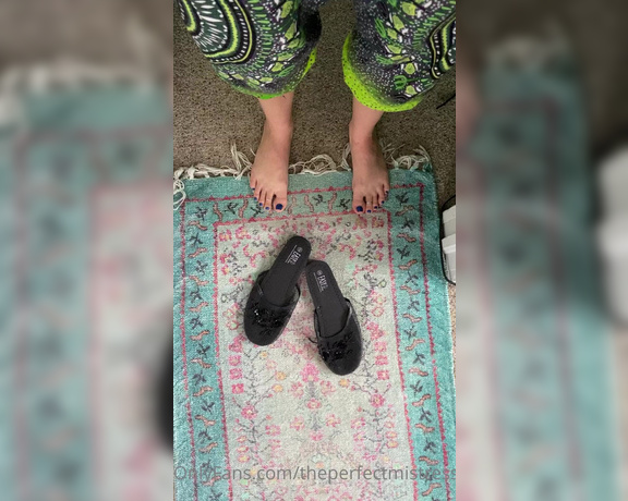 ThePerfectMistress aka Theperfectmistress OnlyFans - Video walking around slipping on and off these chinese slippers!