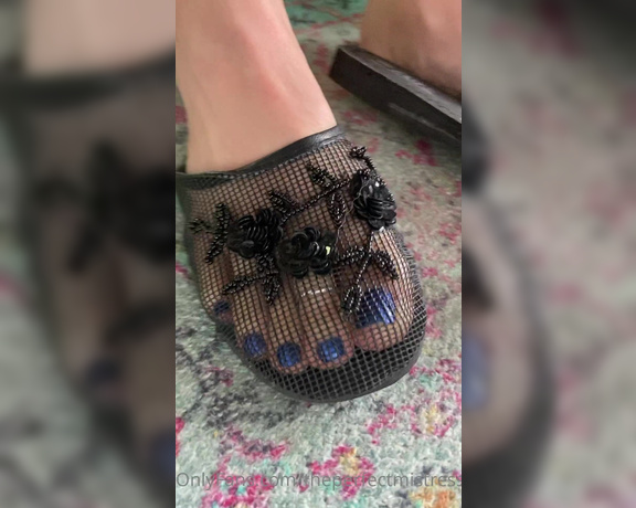 ThePerfectMistress aka Theperfectmistress OnlyFans - Video walking around slipping on and off these chinese slippers!