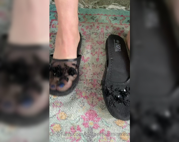 ThePerfectMistress aka Theperfectmistress OnlyFans - Video walking around slipping on and off these chinese slippers!