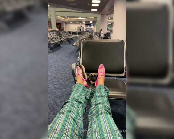 ThePerfectMistress aka Theperfectmistress OnlyFans - Part 1 In the airport, wish you were here to rub my feet