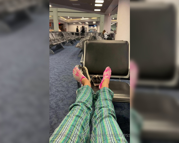 ThePerfectMistress aka Theperfectmistress OnlyFans - Part 1 In the airport, wish you were here to rub my feet