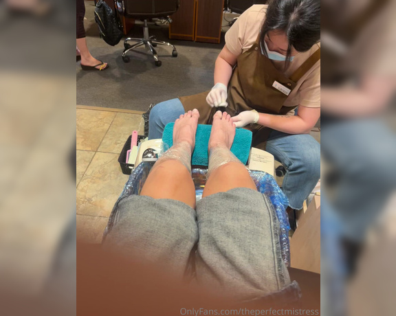 ThePerfectMistress aka Theperfectmistress OnlyFans - FINALLY GETTING A PEDICURE!!! How many of you would actually come inside the nail salon to pay for