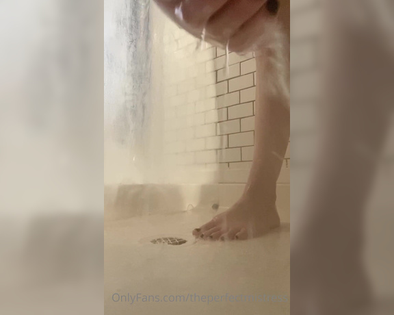 ThePerfectMistress aka Theperfectmistress OnlyFans - FULL 5 minute shower video! You love watching me tease you with my sudsy wet legs and feet!