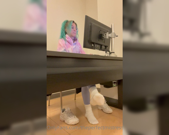 ThePerfectMistress aka Theperfectmistress OnlyFans - Drop your pencil and smell my feet while everyone’s paying attention to the professor! Quick!