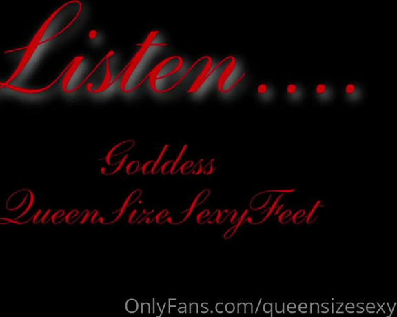 QueenSizeSexyFeet aka Queensizesexyfeet OnlyFans - Praise Kink Audio