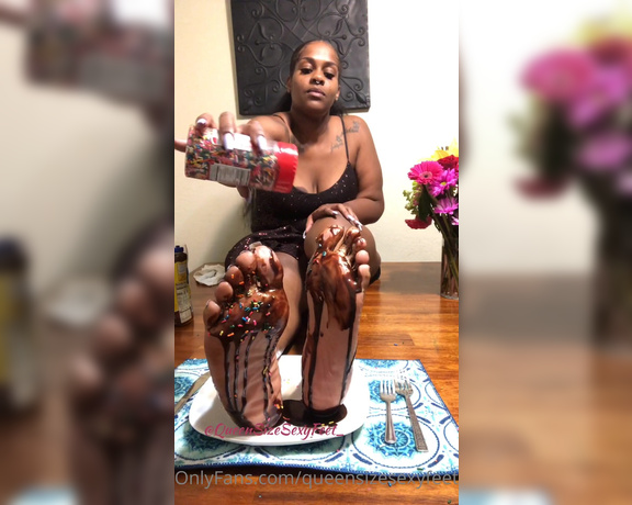 QueenSizeSexyFeet aka Queensizesexyfeet OnlyFans - What you thought I forgot about dessert How could