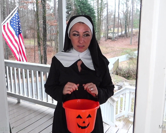 Dakota Charms aka Dakotacharms OnlyFans - (You ring the doorbell and I answer the door You are dressed as a nun with a trick or treat pumpkin