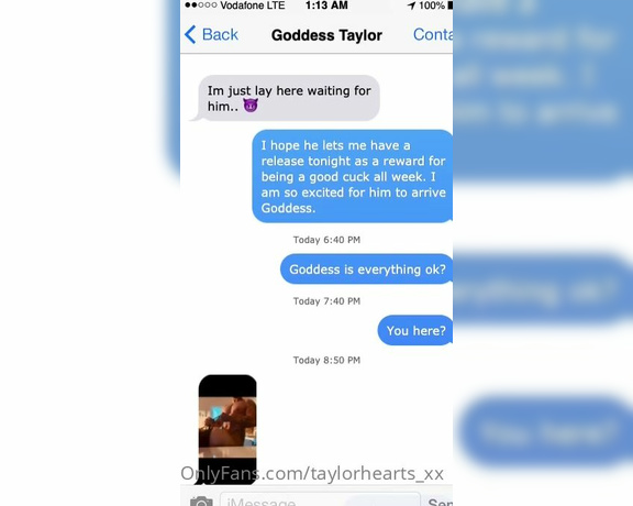 GODDESS TAYLOR aka Taylorhearts_xx OnlyFans - A cuck love story
