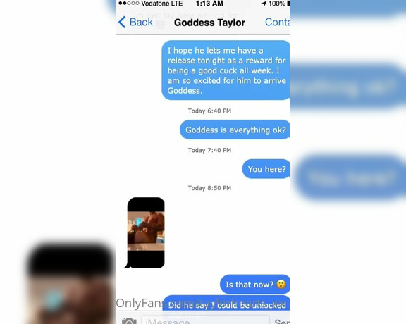 GODDESS TAYLOR aka Taylorhearts_xx OnlyFans - A cuck love story