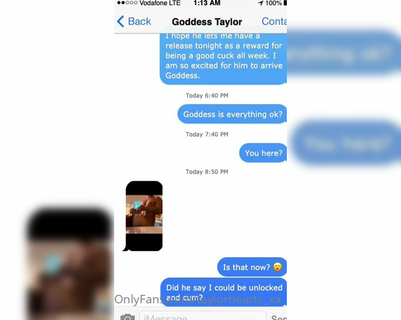 GODDESS TAYLOR aka Taylorhearts_xx OnlyFans - A cuck love story