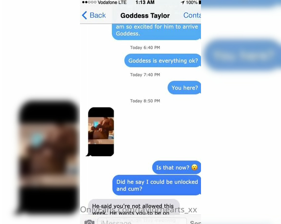 GODDESS TAYLOR aka Taylorhearts_xx OnlyFans - A cuck love story