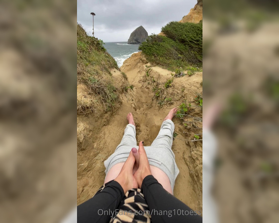 Linzi Little aka Hang10toess OnlyFans - My most scenic footjob yet can you guess where this is contribute to my campaign for a surprise