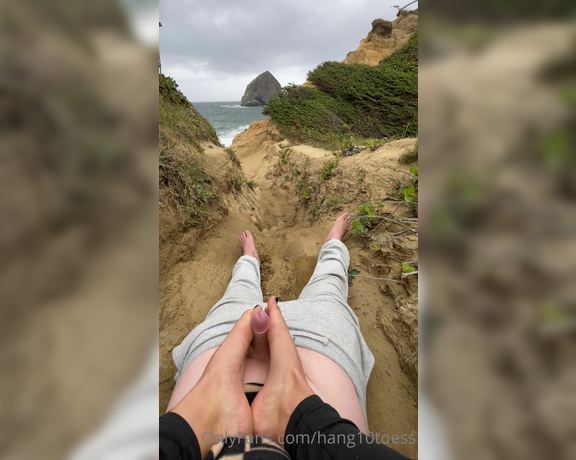 Linzi Little aka Hang10toess OnlyFans - My most scenic footjob yet can you guess where this is contribute to my campaign for a surprise