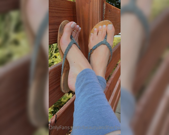 Beautyandherfeetz aka Beautyandherfeetz OnlyFans - White hot or not I think I’m going to need to see them in different sandals and outfits first
