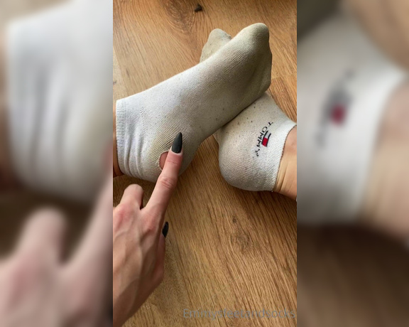 Emmysfeetandsocks aka Emmyfeetandsocks OnlyFans - Good morning my subs So yesterday we were on a big party for the whole day and my socks didn’t sur