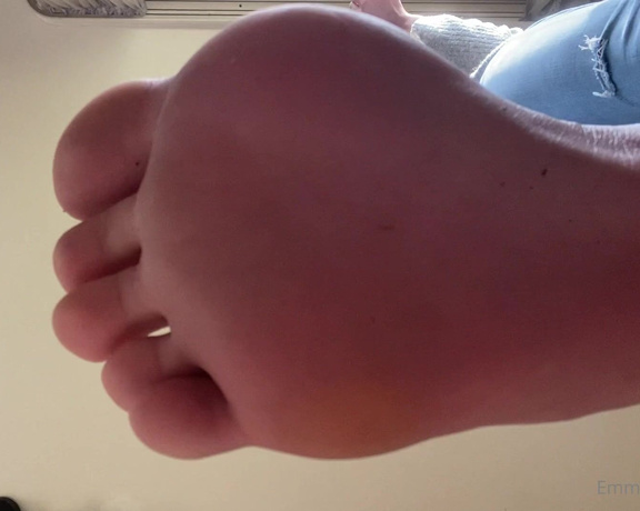 Emmysfeetandsocks aka Emmyfeetandsocks OnlyFans - POV you’re my slave, you to lie down and clean my sweaty dirty nylons and feet after a really hard