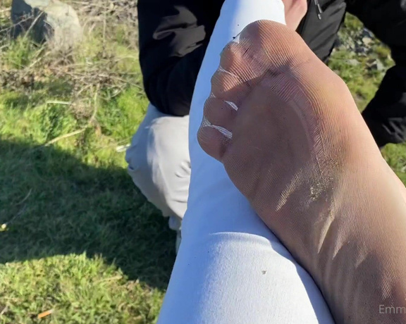 Emmysfeetandsocks aka Emmyfeetandsocks OnlyFans - Teasing him over the day! Annd it was a loong day so he was veeerry happy when he finally was all