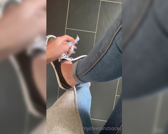 Emmysfeetandsocks aka Emmyfeetandsocks OnlyFans - Little update for these cute socks They’re so smelly after a warm day at work 2