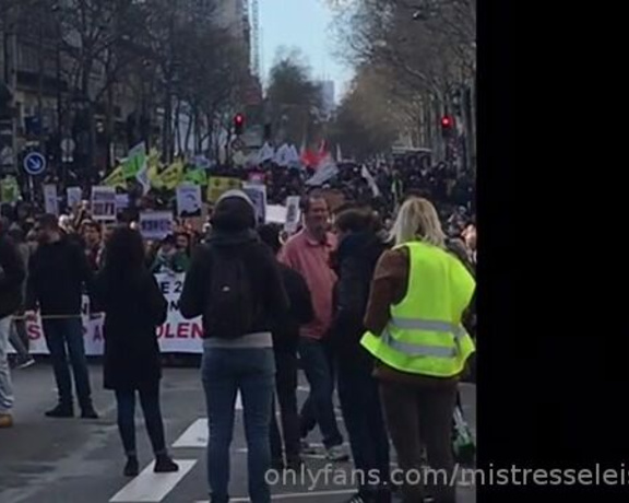 Femme Fatale aka Mistresseleise OnlyFans - The French do love a good protest On my way to my apartment, I stumbled across the gilets jaunes