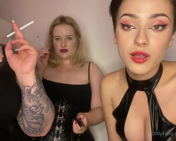 Lady Perse aka Lady_perse OnlyFans - Be our ashtray ) special smoking fetish clip ) With amazing @mistresskarino and @cinder lady