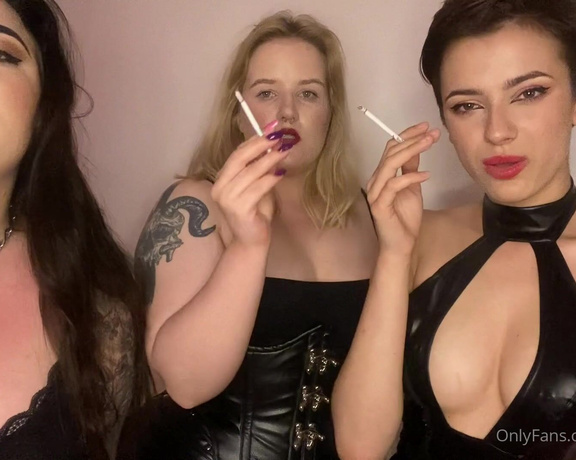 Lady Perse aka Lady_perse OnlyFans - Be our ashtray ) special smoking fetish clip ) With amazing @mistresskarino and @cinder lady